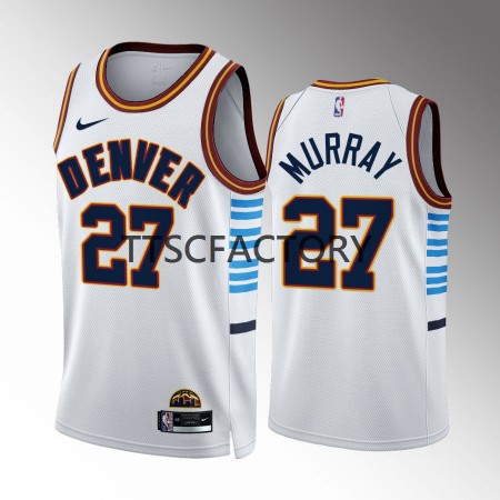 Maglia NBA Denver Nuggets Jamal Murray 27 Nike 2022-23 City Edition Blu Swingman - Uomo